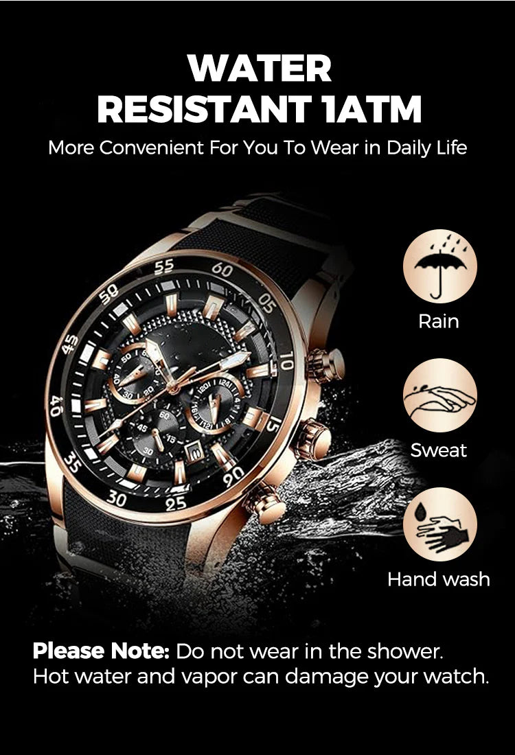 💎Men's Waterproof Multifunctional Quartz Watch