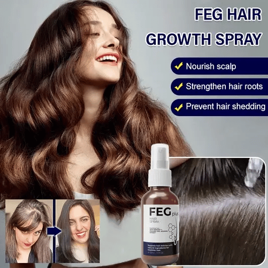 FEG Plus Hair Growth Spray - 100% Original - For Men & Women
