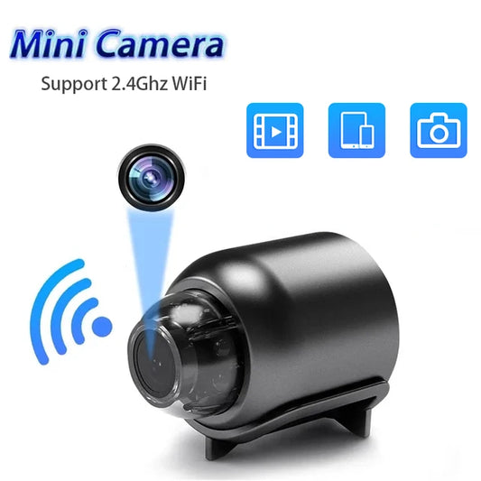 1080P HD Mini WiFi Camera for Home Office Included Sound Detector and Night Vision
