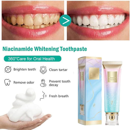 🦷 Niacinamide Whitening Toothpaste - For Healthier, Whiter Teeth!