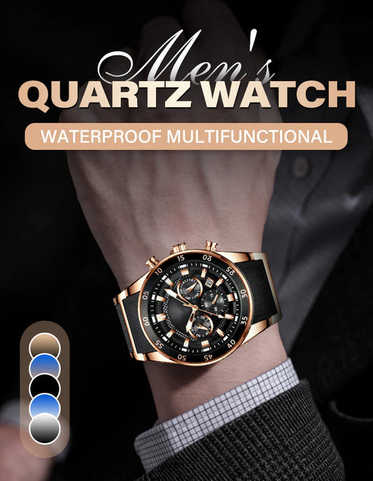 💎Men's Waterproof Multifunctional Quartz Watch